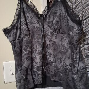 ROMWE Striped Black and Gray Knitwear